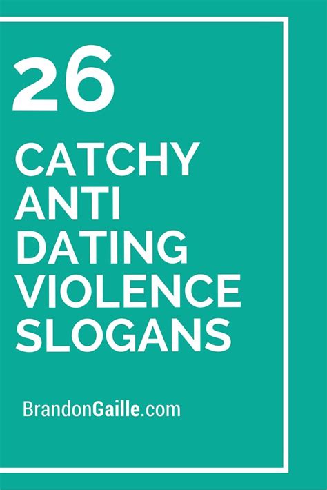 dating abuse slogans